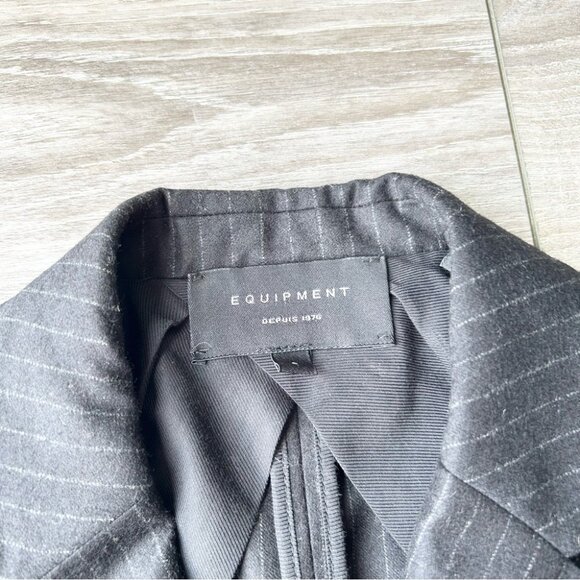 Equipment Womens Kadley Blazer Jacket Open Front 100% Italian Wool - Picture 7 of 16